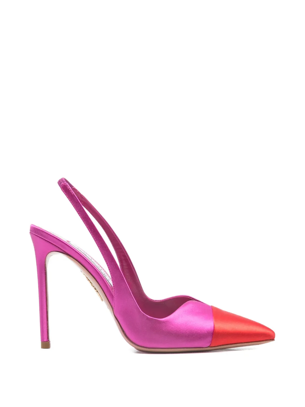 Aquazzura Gia Sling slingback point-toe pumps Roze