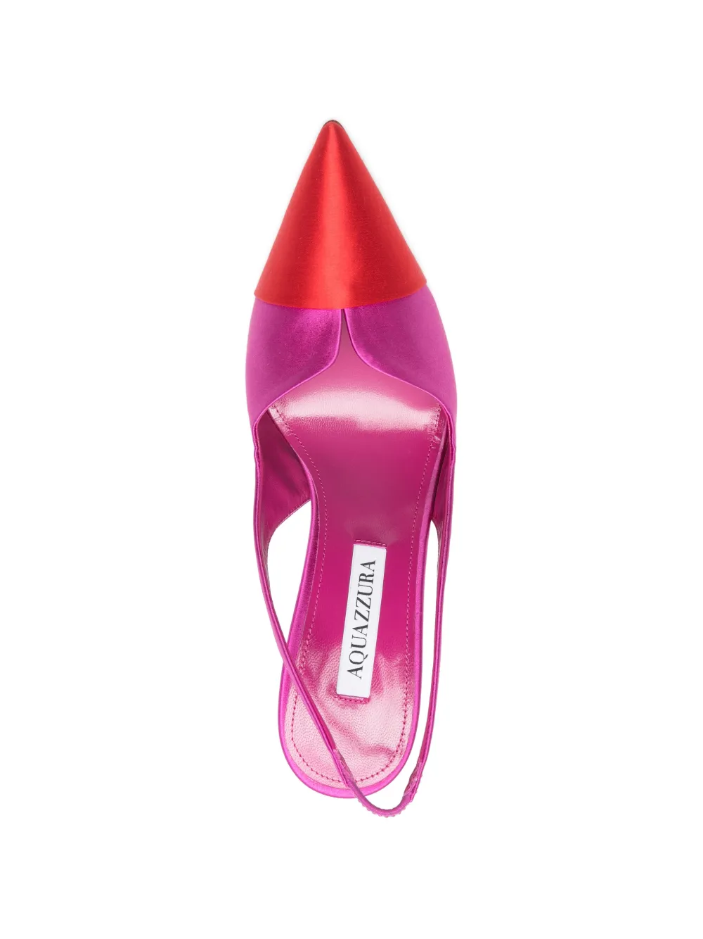 Aquazzura Gia Sling slingback point-toe pumps Roze