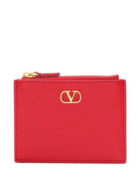 Valentino Garavani Vlogo Signature grainy calfskin card holder