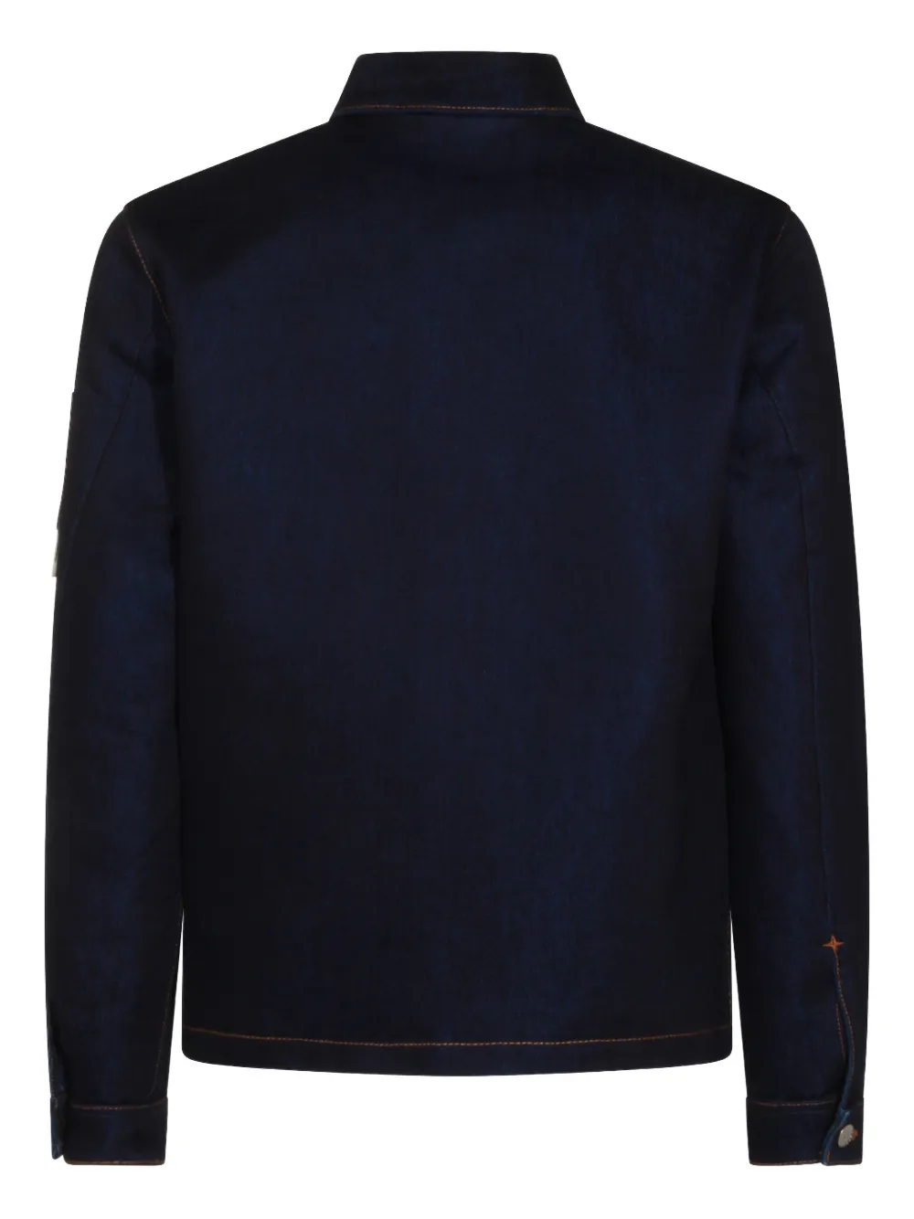 Stone Island patch-pocket shirt jacket Blauw