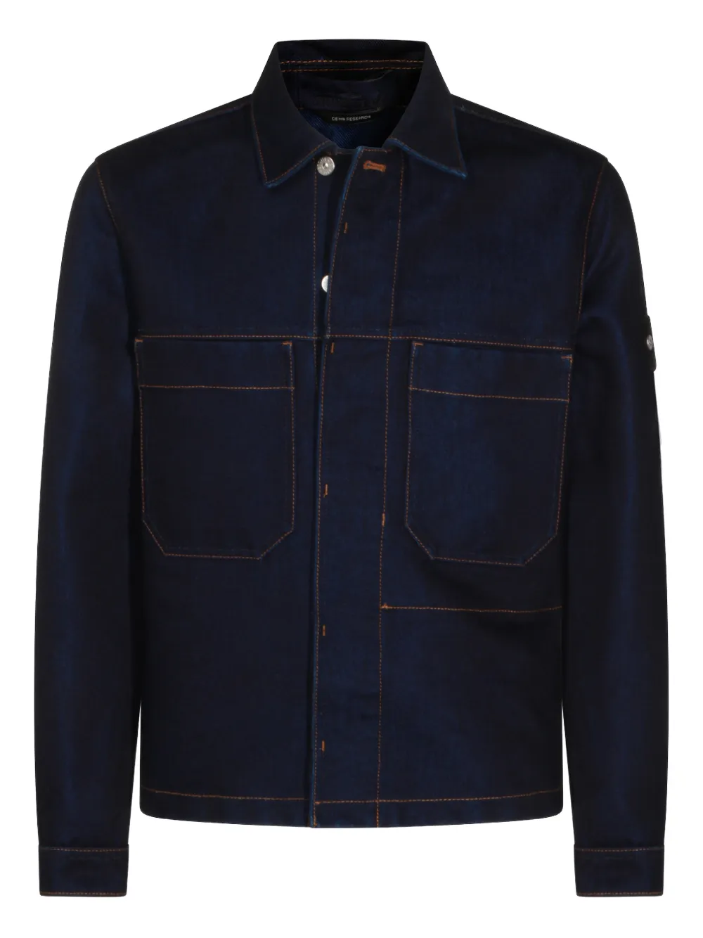 Stone Island patch-pocket shirt jacket - Blu