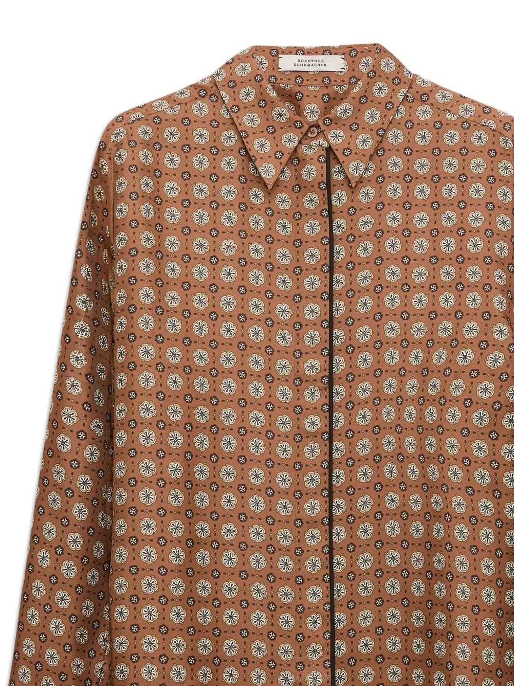 Dorothee Schumacher Graphic Dreams Printed Shirt In Brown