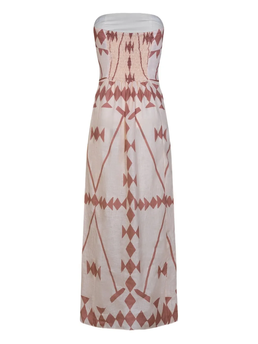 Johanna Ortiz Piedra Del Sol geometric dress - Beige