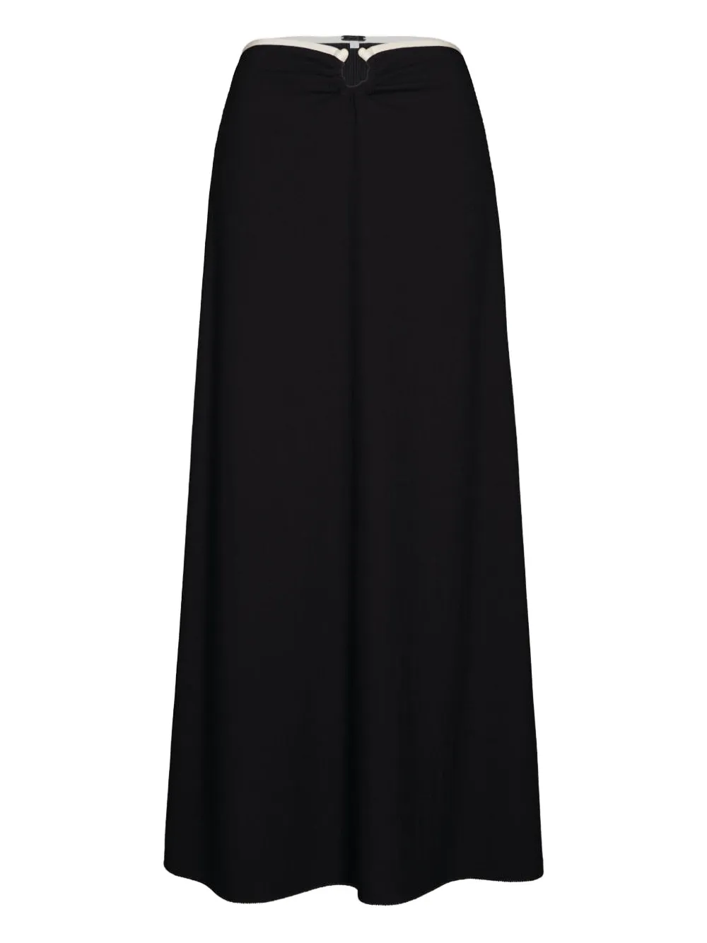 Johanna Ortiz Keel crinkle skirt - Nero
