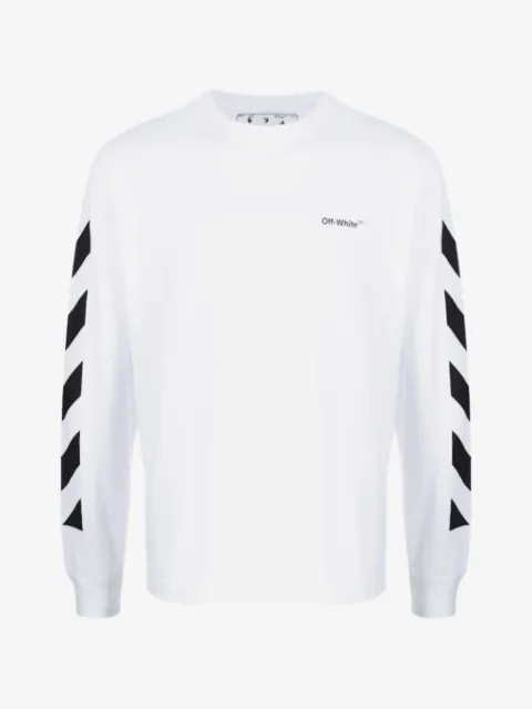 Off-White diagonal long-sleeve T-shirt