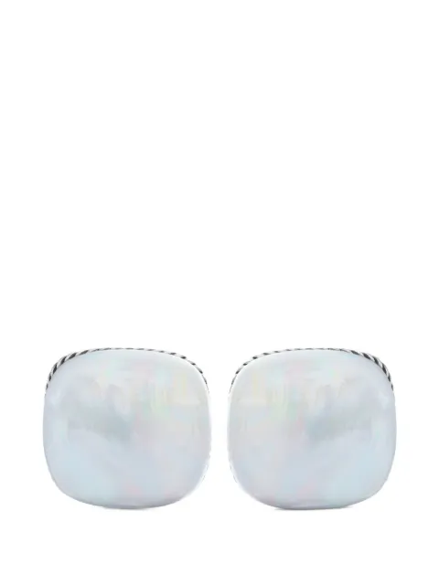 David Yurman Streamline mother of pearl cufflinks