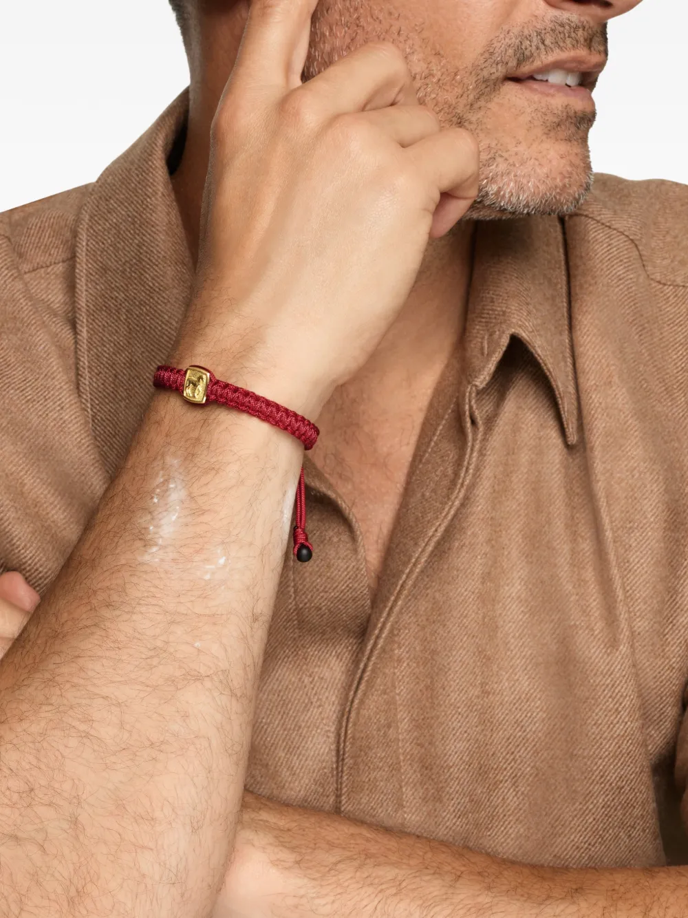 David Yurman 18k Yellow Gold Petrvs Horse-amulet Bracelet In Red