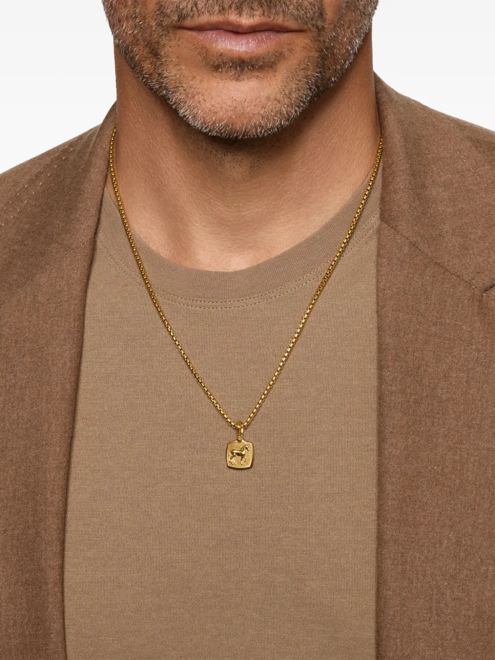 David Yurman 18K yellow gold Petrvs horse-amulet necklace | Image 2