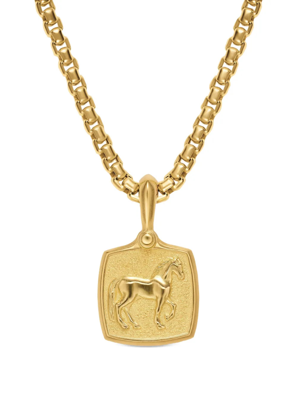 David Yurman 18K yellow gold Petrvs horse-amulet necklace | Gold | Image 1
