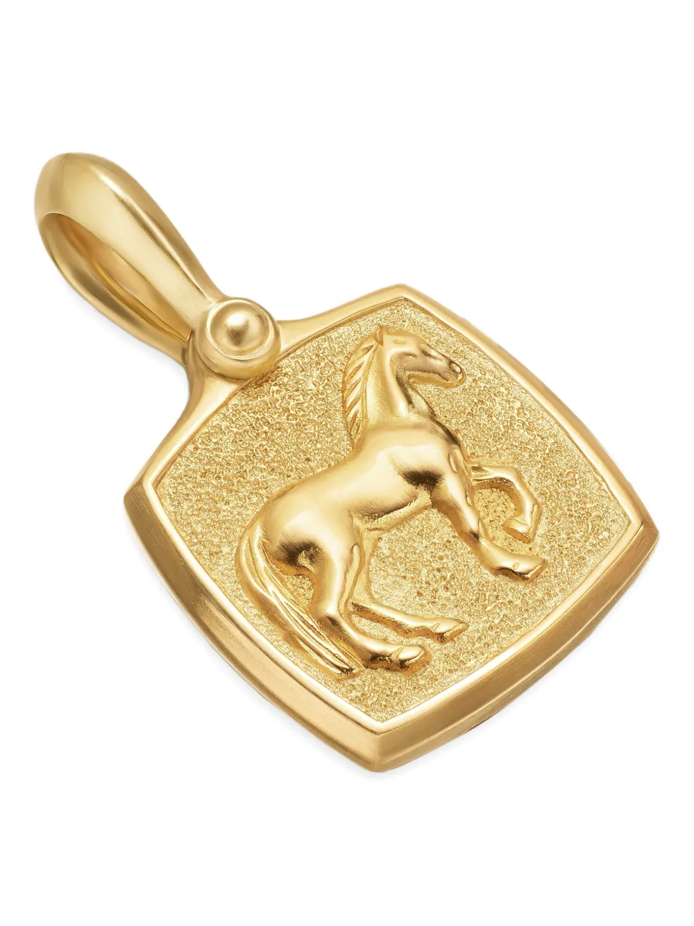 David Yurman 18k Yellow Gold Petrvs Horse-amulet Necklace In Gold