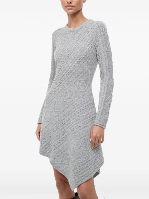STAUD Eva Sweater cable-knit mini dress