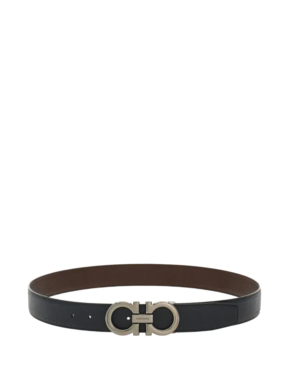 Ferragamo logo-detailed leather belt Zwart
