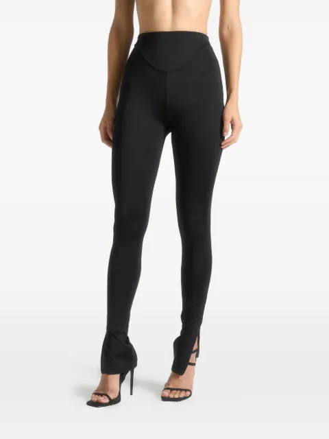 Manière De Voir Chloe dipped-waistband leggings