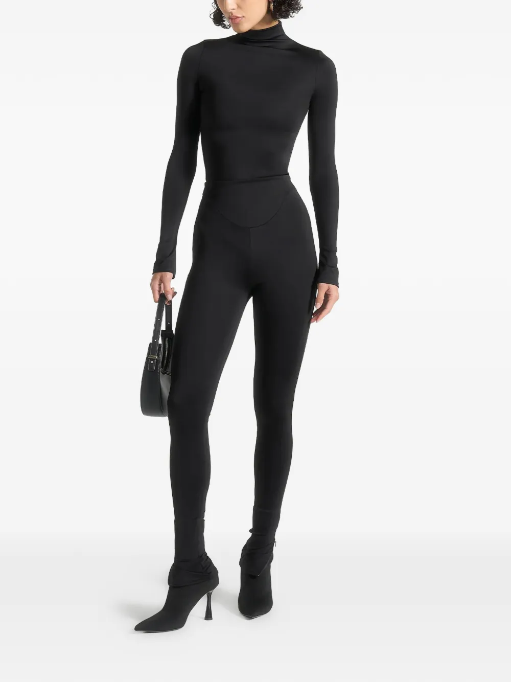 Manière De Voir Chloe dipped-waistband leggings - Zwart