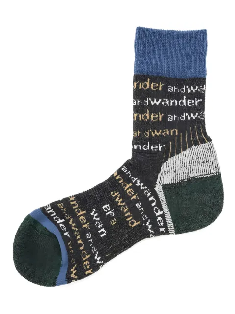 and Wander logo socks
