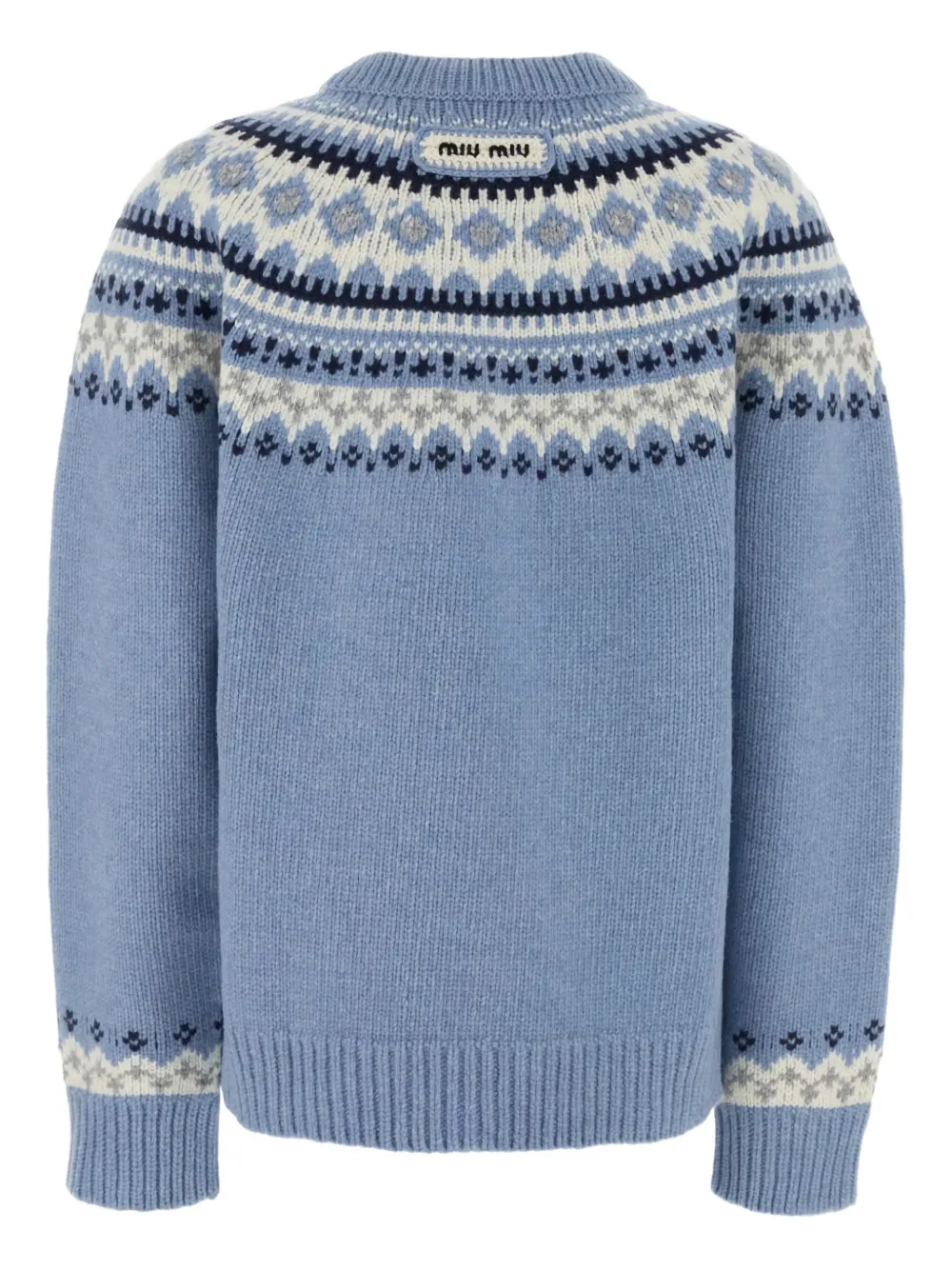 Miu Miu fair-isle patterned wool sweater | Knitted Sweaters | Image 2