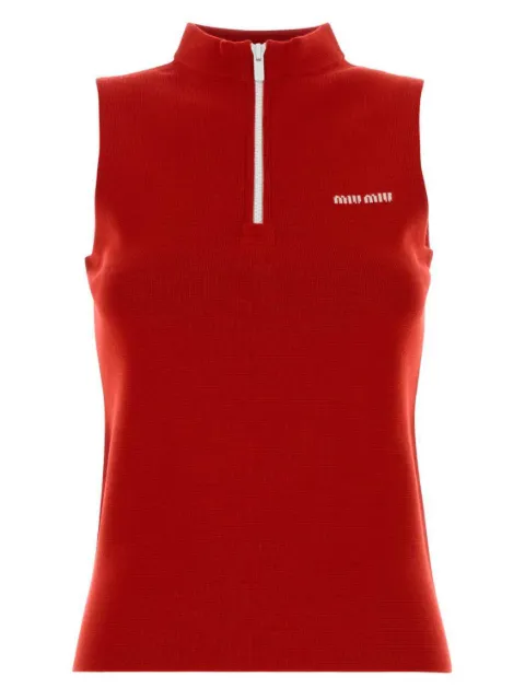 Miu Miu half-zip wool vest