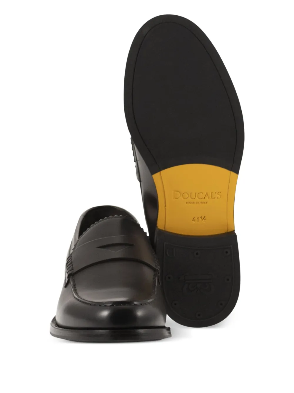 Doucal's Leren loafers Bruin