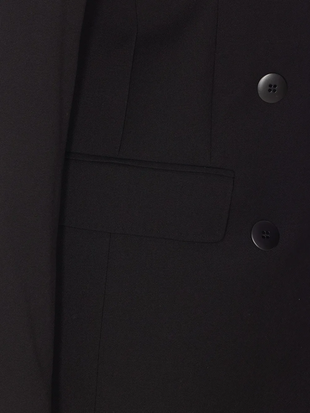 Max Mara Double-breasted Vadere Jacket In Black