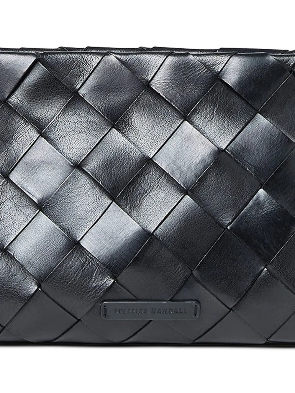Loeffler Randall Melina woven clutch bag - Zwart