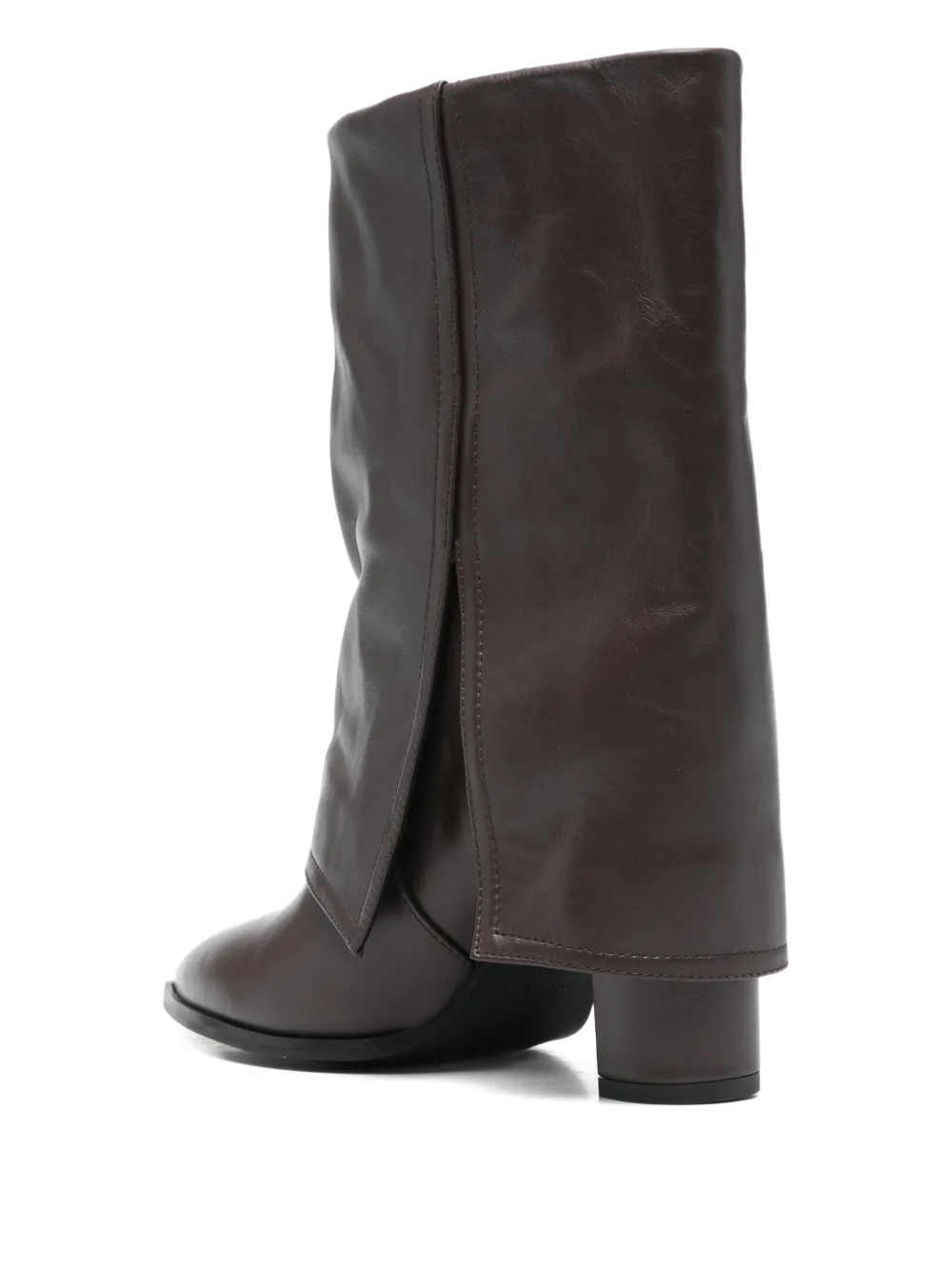 Gisel Moire Ducie Pointed Boots In Brown
