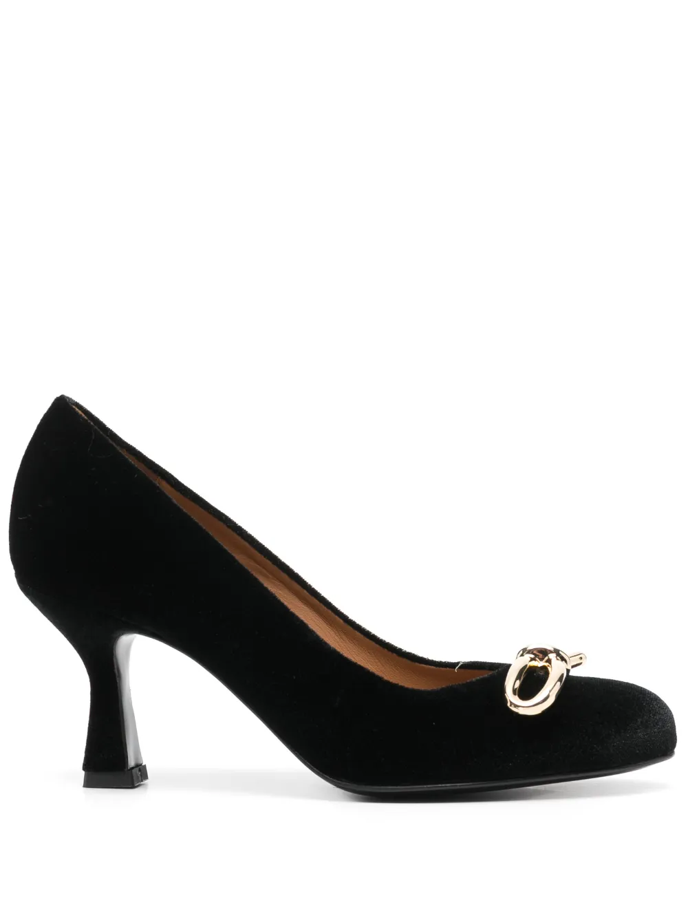 Isabel Ferranti Metal-detail Pumps In Black
