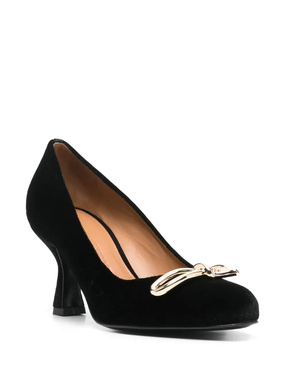 Isabel Ferranti Metal-detail Pumps In Black