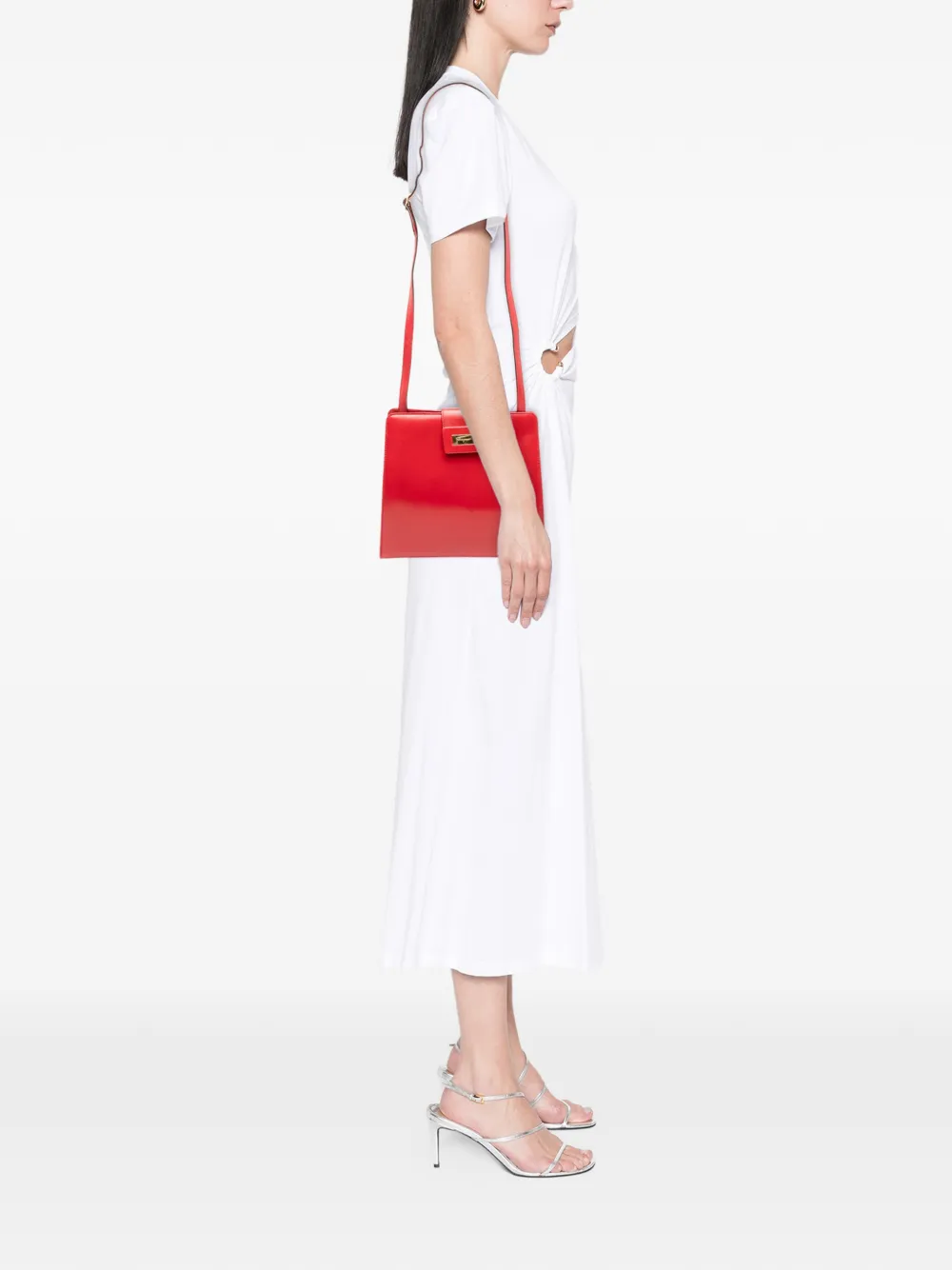 Pre-owned Ferragamo 2010-2025 Leather Crossbody Bag In Red