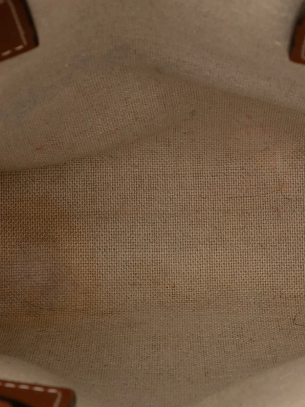 CELINE Pre-owned 2020 Mini Canvas St Tropez Vertical Cabas Tote Satchel In Brown