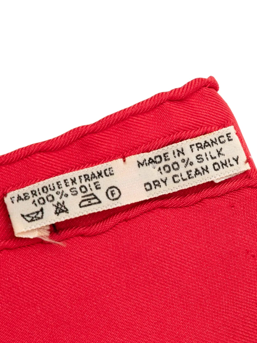 HERMES Pre-owned 2010-2025 Les Cavaliers D Or Silk Scarf 90 Scarves In Red