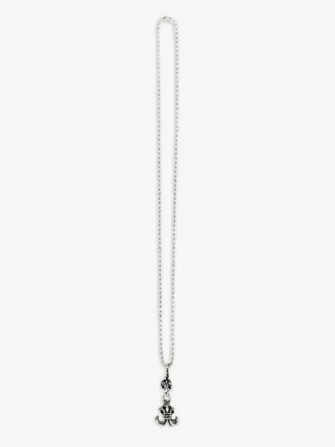 Chrome Hearts Fleur ball-pendant necklace