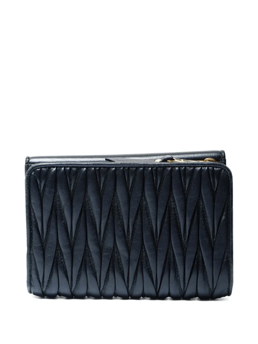 Miu Miu Pre-Owned 2010s logo-plaque matelassé wallet | Image 2