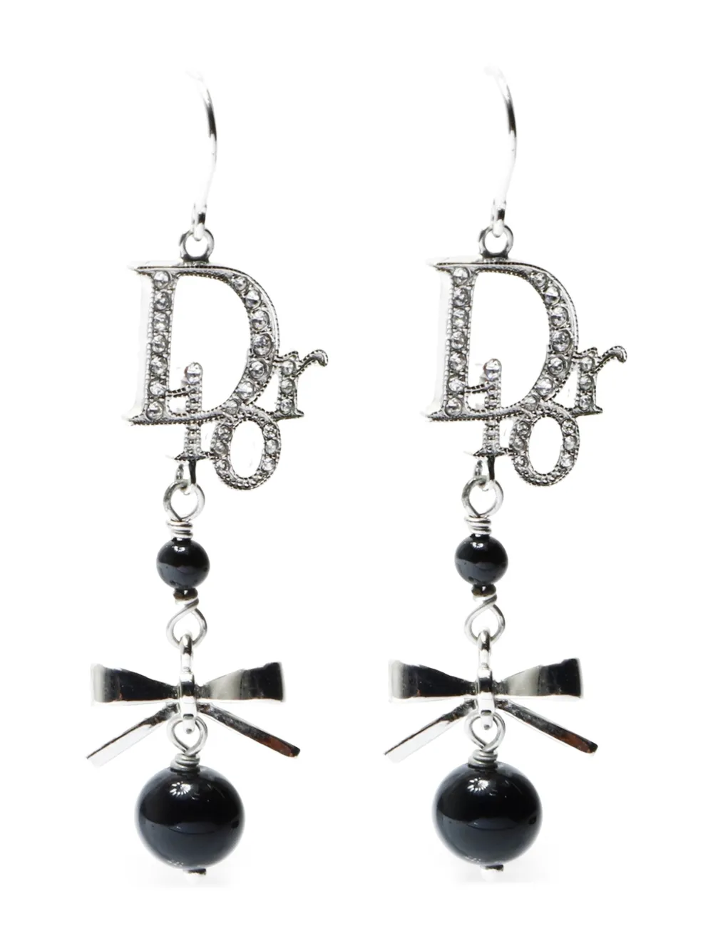 Christian Dior Pre-Owned aretes con logo 2000 | plateado | Image 1