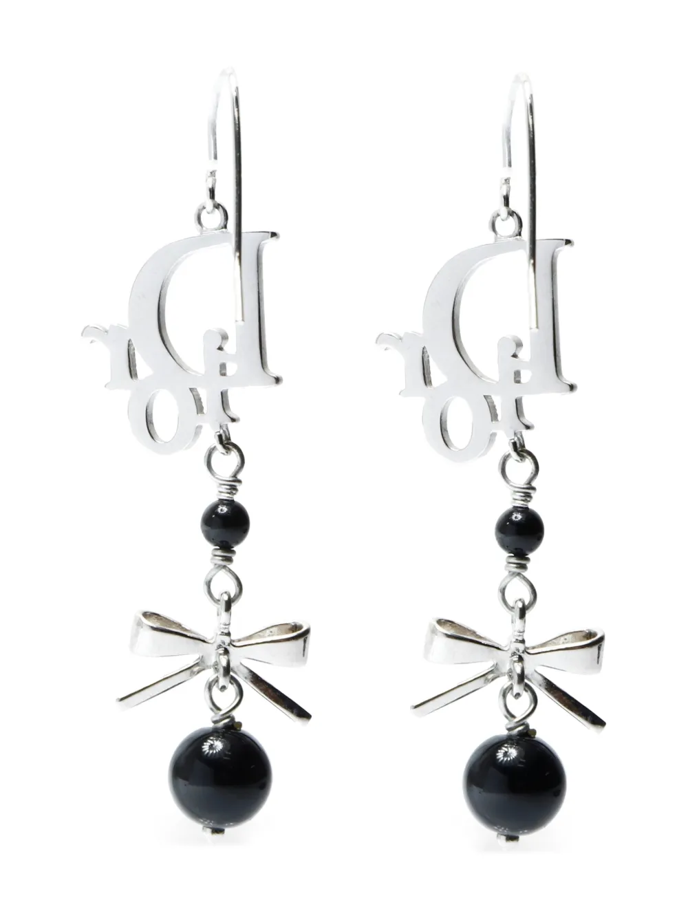 Christian Dior Pre-Owned aretes con logo 2000 | Image 2