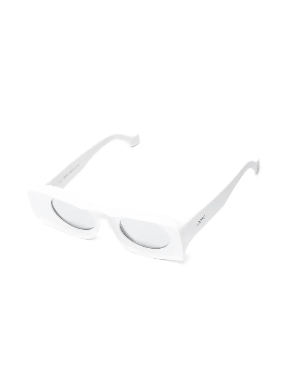 LOEWE Pre-owned 2020s X Paula's Ibiza Square Sunglasses In White
