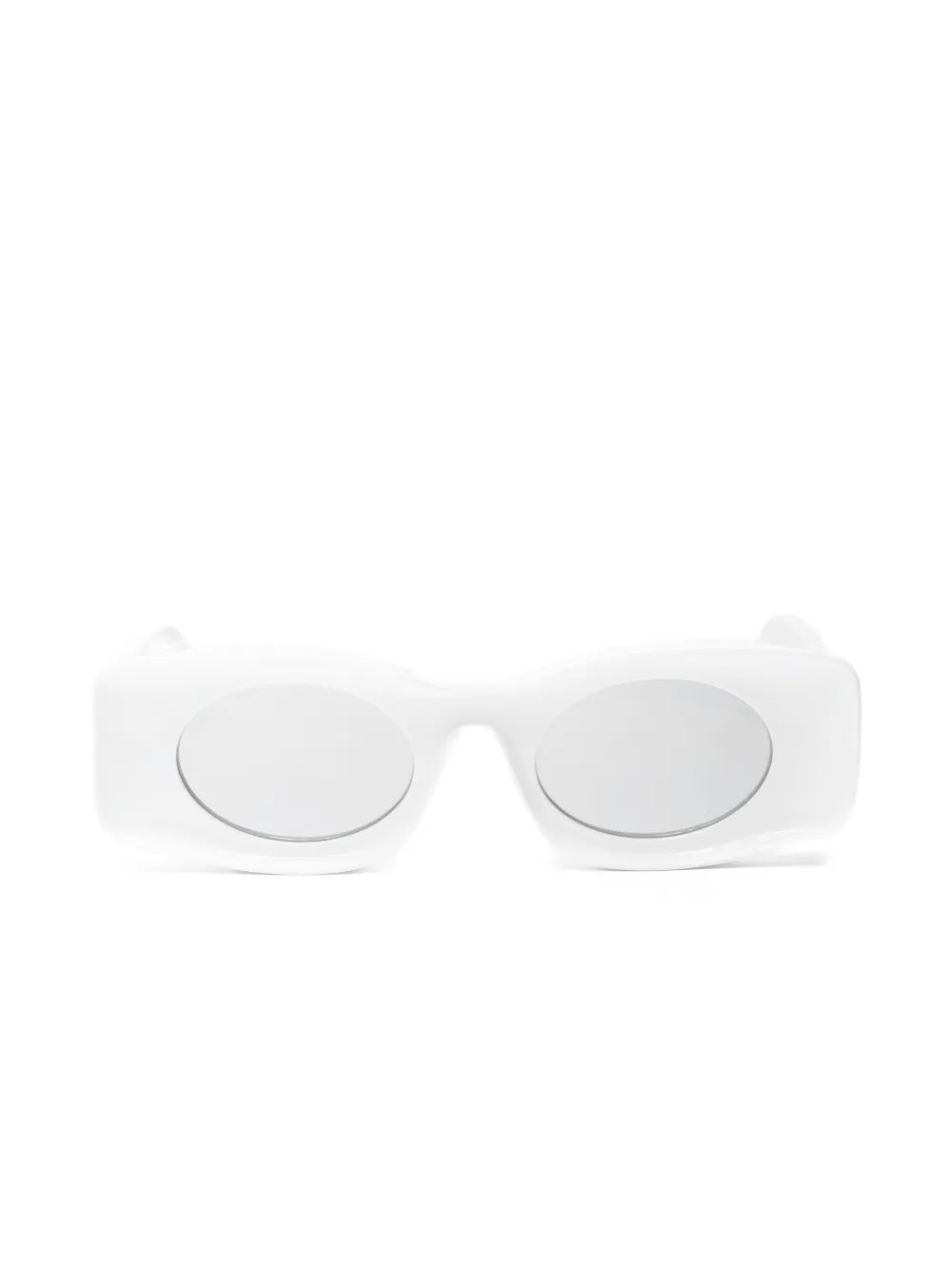 Pre-owned Loewe 2020s X Paula's Ibiza Square Sunglasses In White