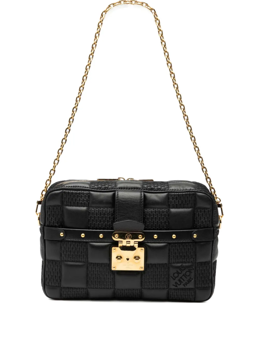 Louis Vuitton Pre-Owned 2021-2025 Damier Quilt Lambskin Troca MM satchel - Nero