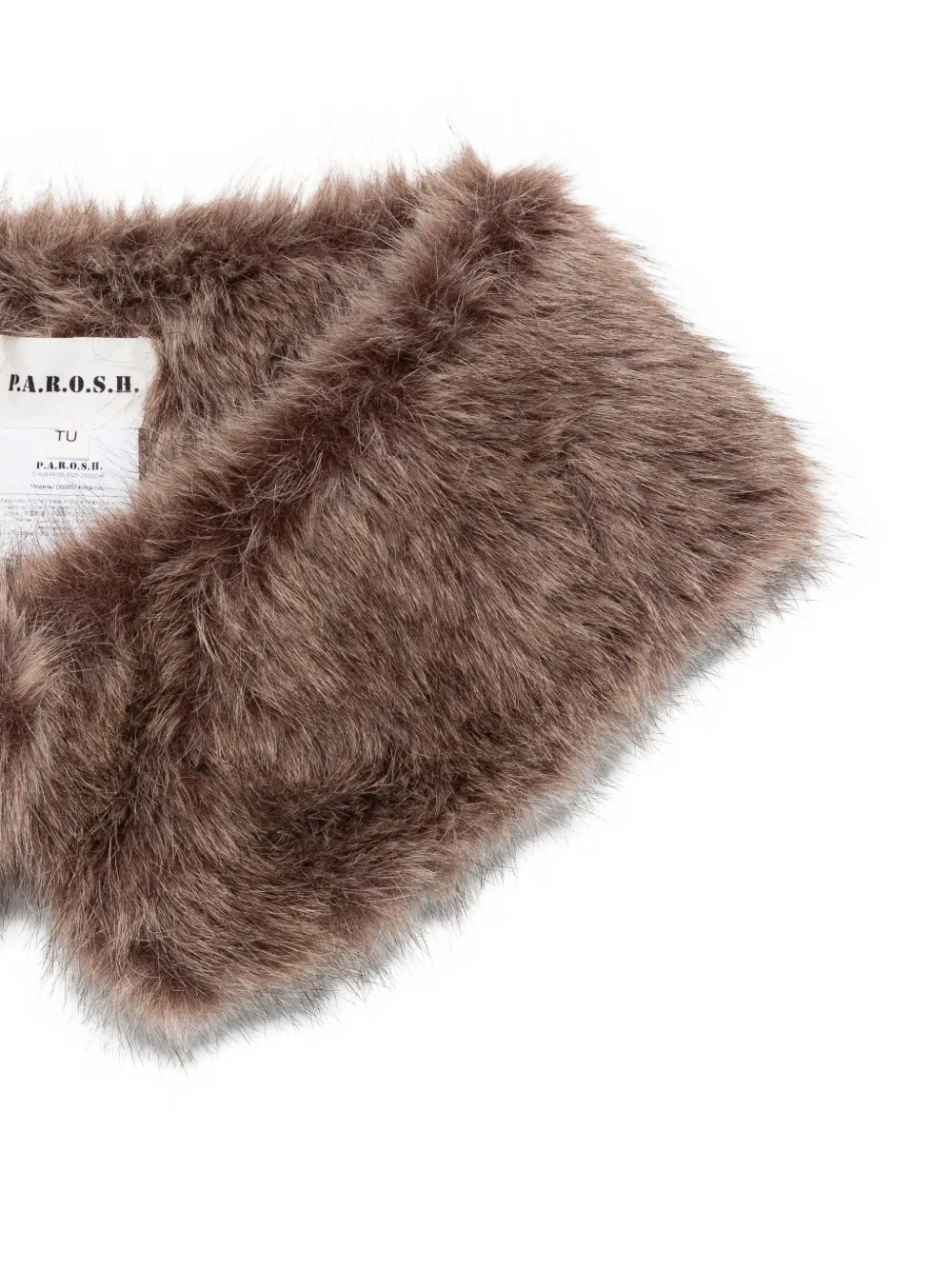 P.A.R.O.S.H. faux-fur scarf - Bruin