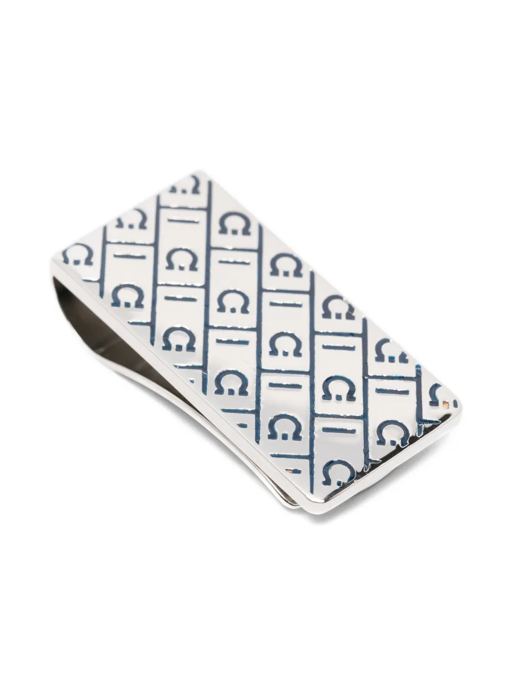  Ferragamo Patterned Pin - Silver 