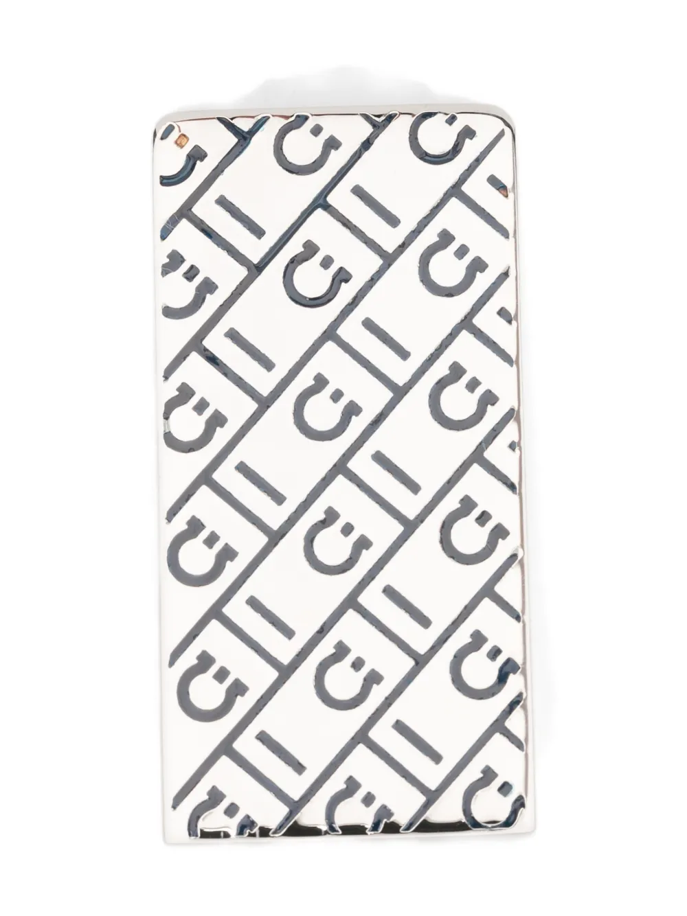 Ferragamo patterned pin | Silver | Image 1