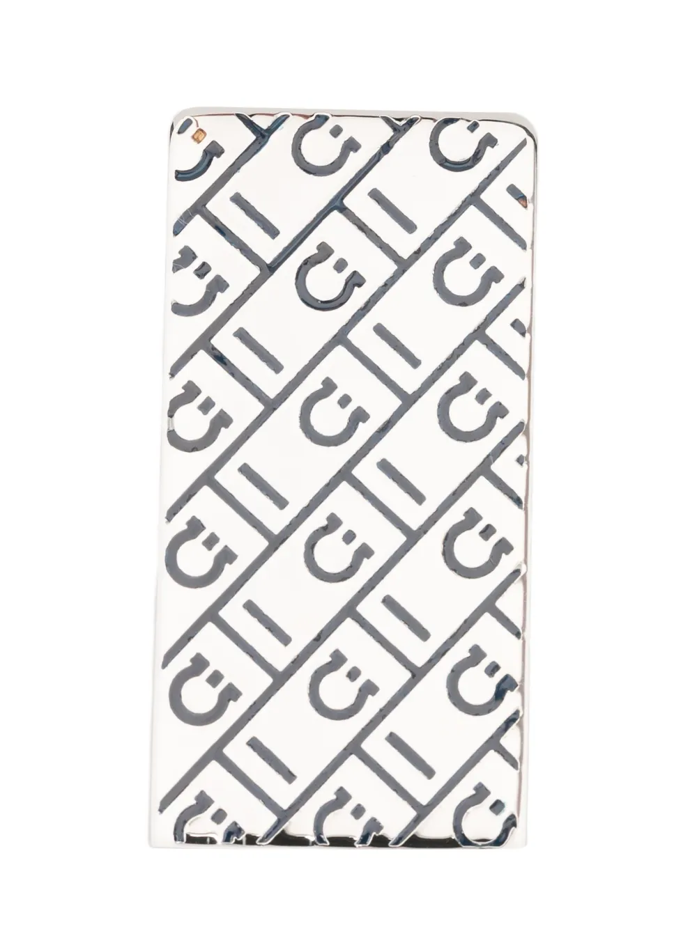 Ferragamo patterned pin | Silver | Image 1