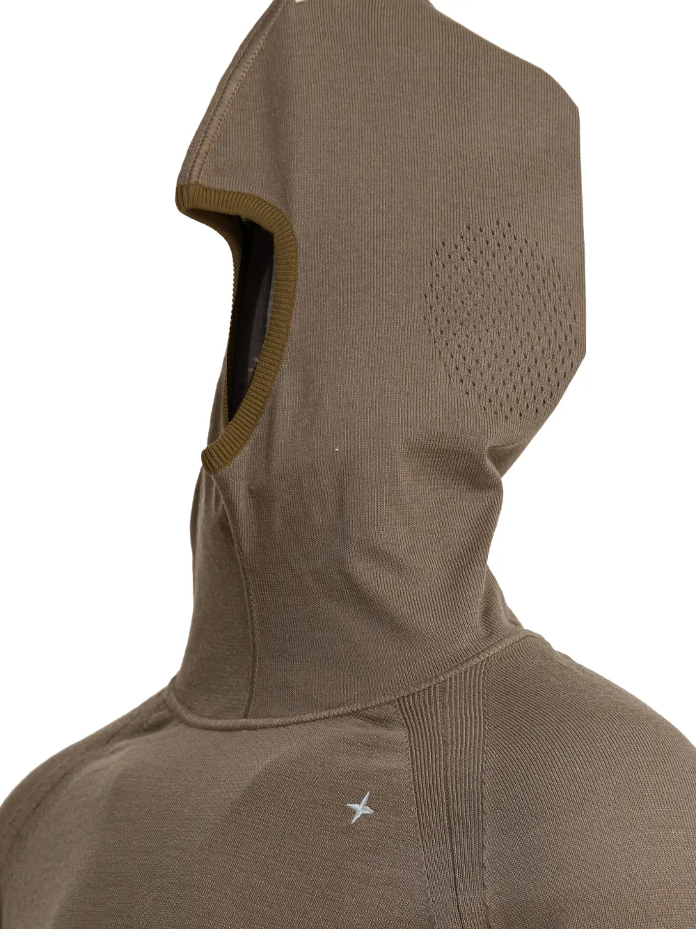 Stone Island Wool-blend Hooded Sweater In Brown