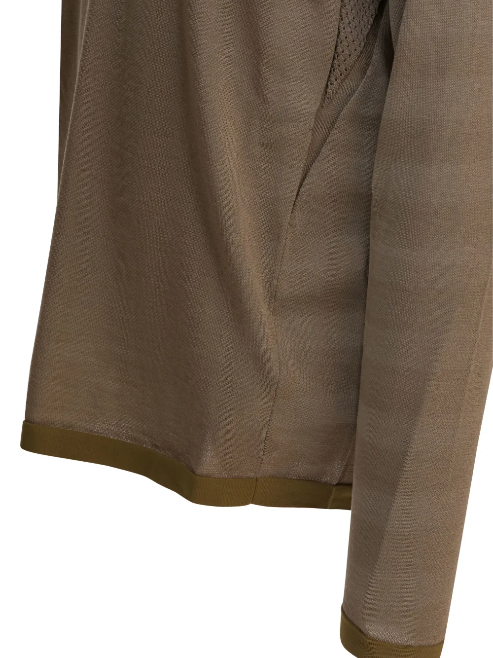 Stone Island Wool-blend Hooded Sweater In Brown