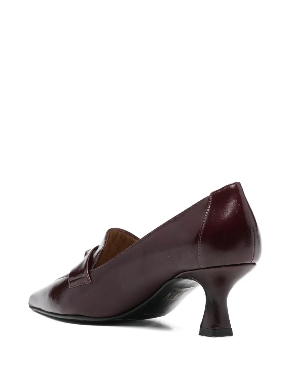Isabel Ferranti Pointed Penny-detail Pumps In Brown
