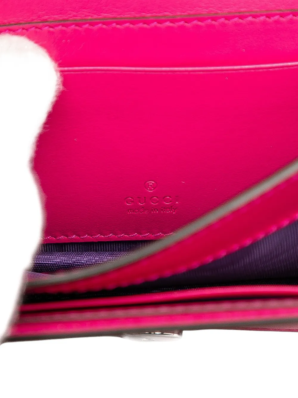 GUCCI Pre-owned 2000-2015 Mini Gg Embossed Leather Satchel In Pink