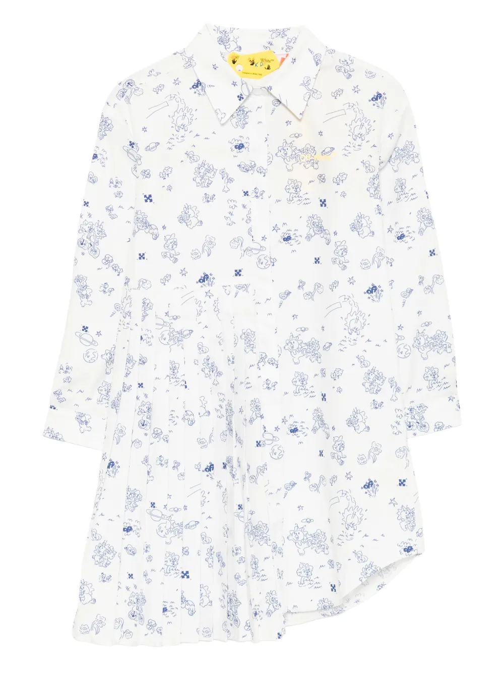 Off-White Kids Abito con stampa - Bianco