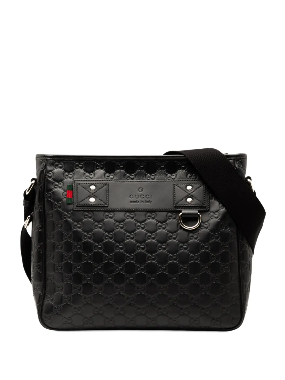 Gucci Pre-Owned 2000-2015 Guccissima Web crossbody bag | Black | Image 1
