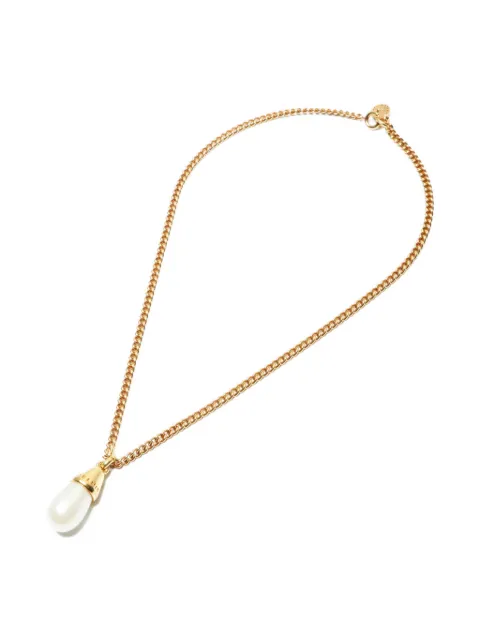 Celine Pre-Owned 1980-1990 faux-pearl pendant necklace