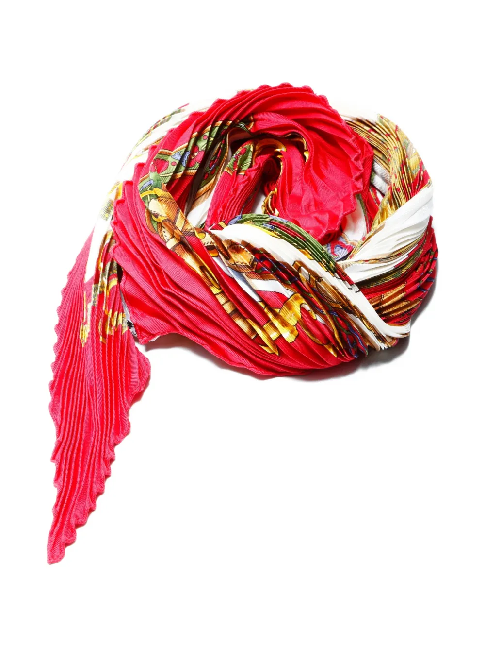 Pre-owned Hermes Kalle 围巾（2000年代典藏款） In Red