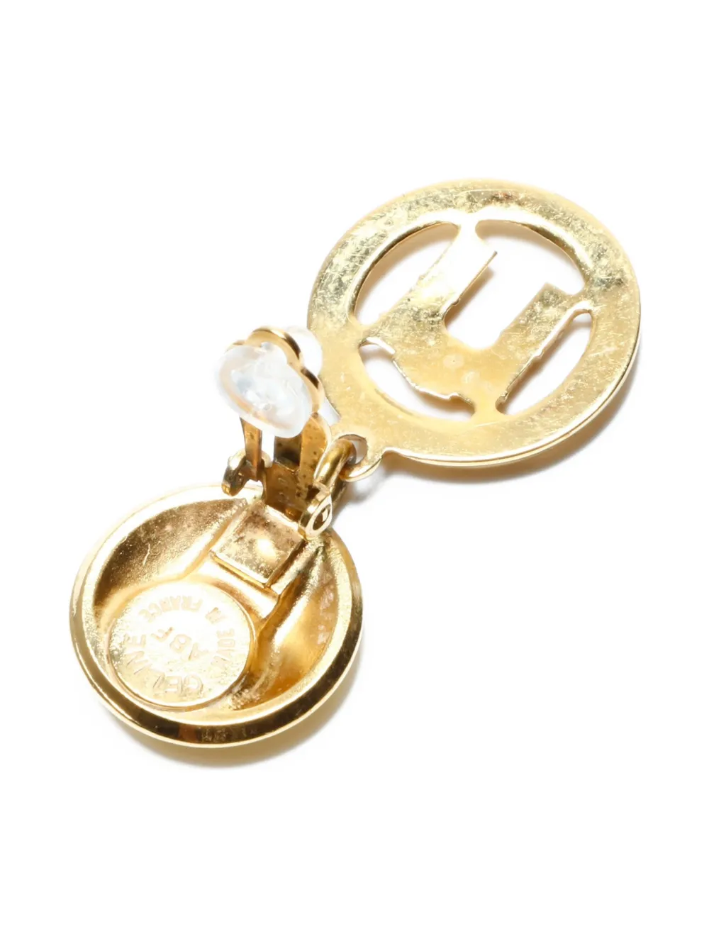 CELINE Pre-owned 1980-1990 Triumphal Arch Clip-on Earrings In Gold